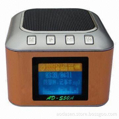 Portable Speaker, Supports T-Flash Card, USB Port, FM Radio and LED Display, Suitable for Traveling